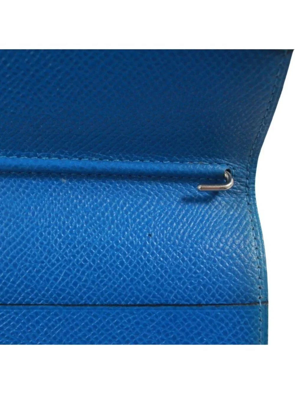 Hermes Agenda GM Leather Blue Notebook Cover Silver